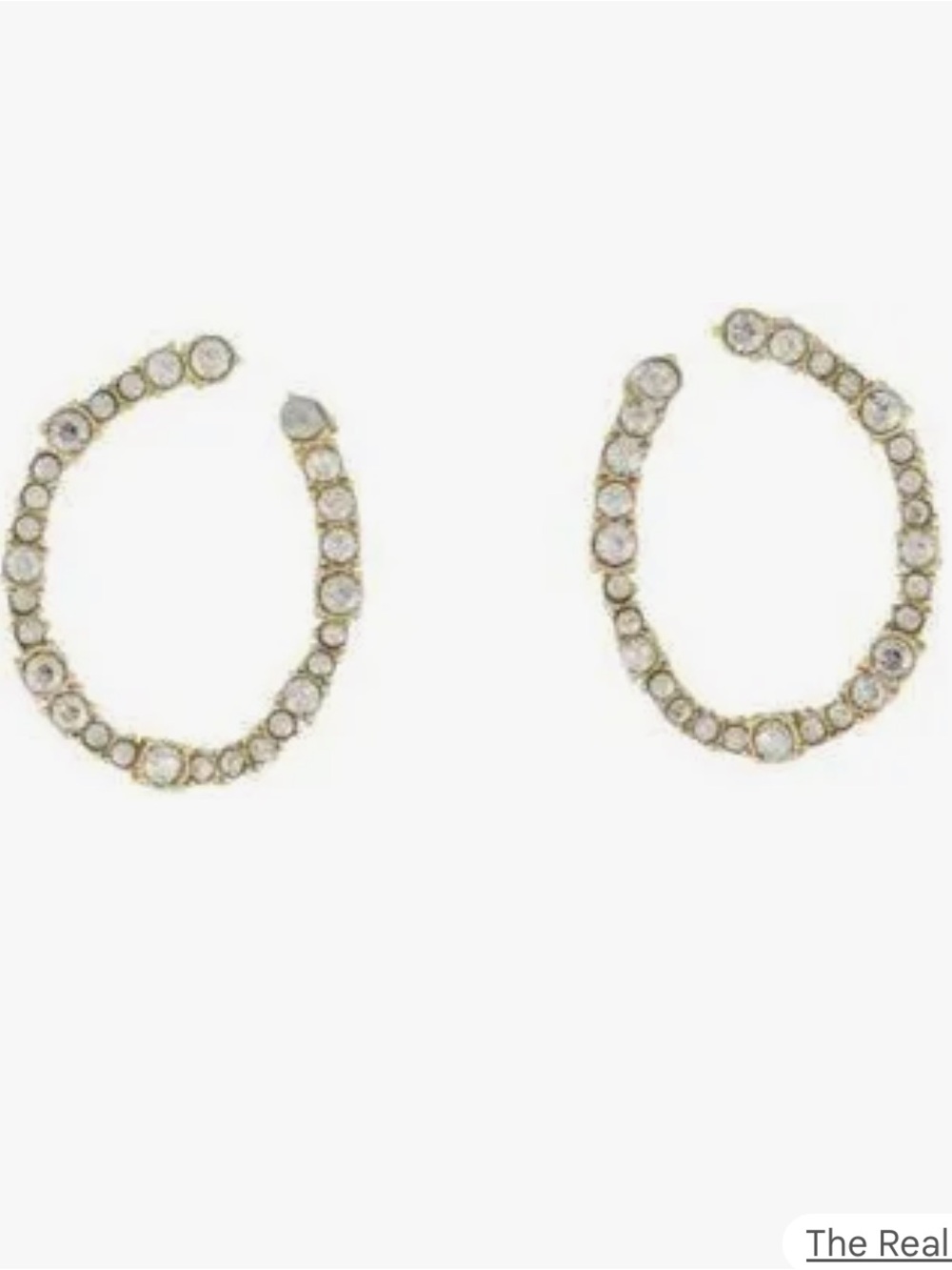 Alexis Bittar Punk Royale Crystal Hoop Earrings In Gold